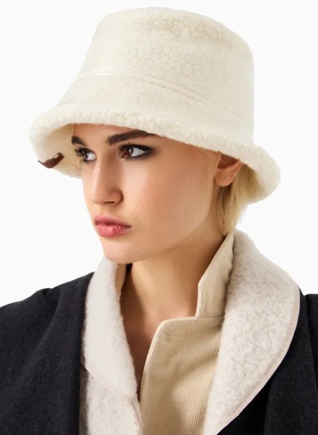 Armani Cappello bucket pelliccia