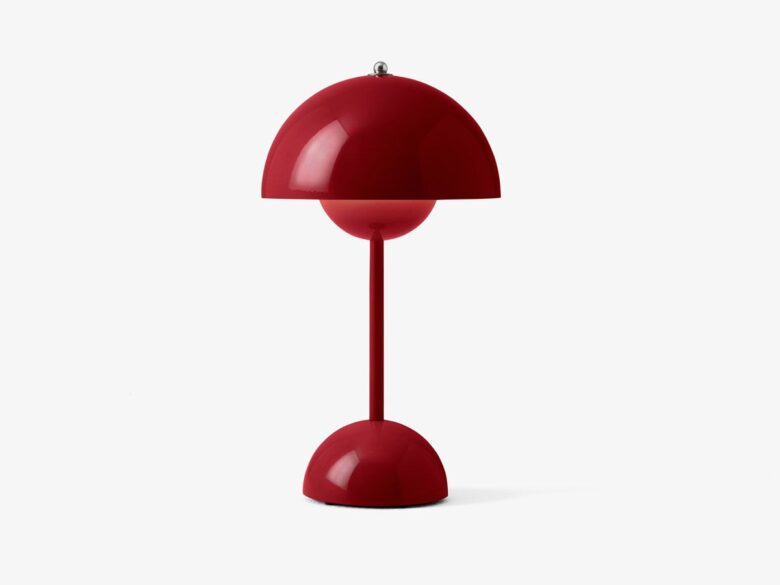 lampada rossa di design