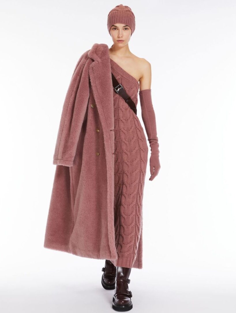 teddy coat max mara abito lungo
