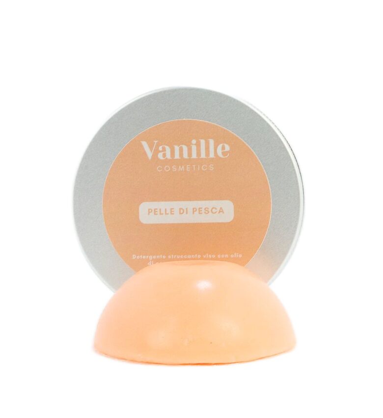 Vanille Cosmetics, Detergente viso struccante solido pelle di pesca