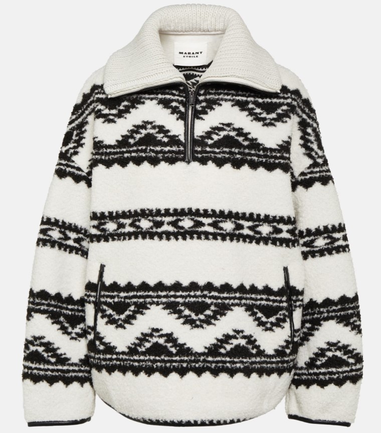 giacca in pile marant etoile