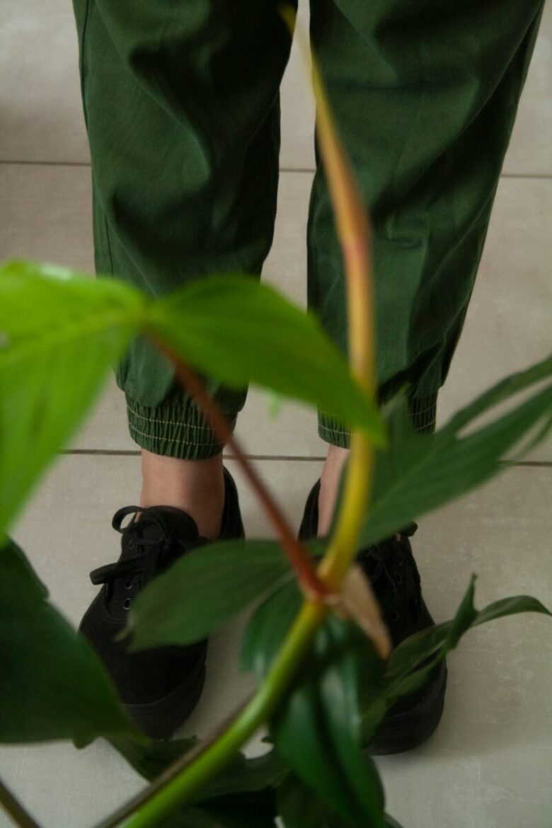 jeans verde pastello