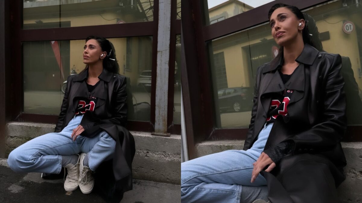 Galleria foto 'Belen Rodriguez sceglie il capo più cool del momento, ecco di cosa si tratta' - foto 1