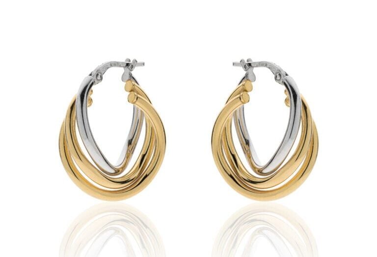 orecchini argento blu