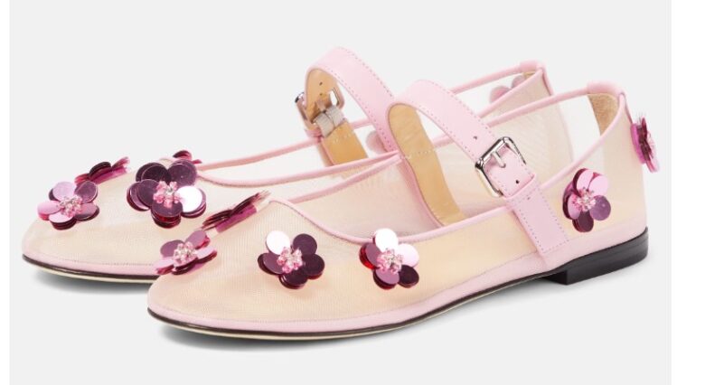 ballerine scarpe a fiori