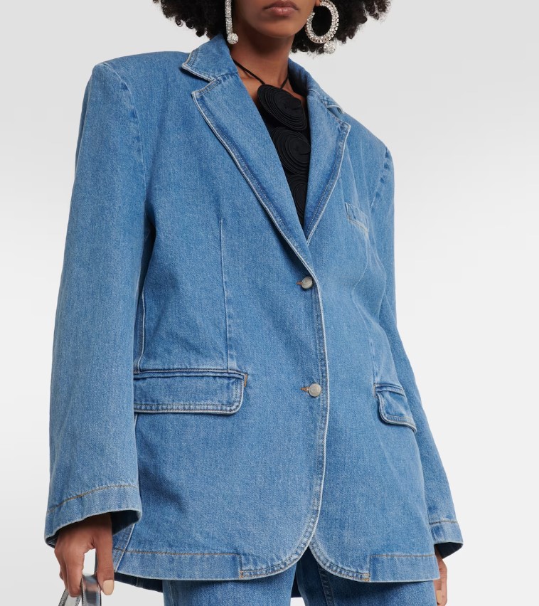 blazer in denim