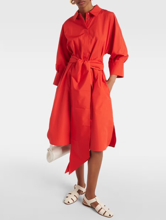 abito arancio max mara