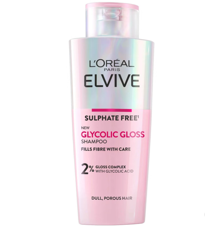 L'Oréal Paris Elvive Glycolic Gloss Sulphate Free Shampoo for Dull Hair 200ml