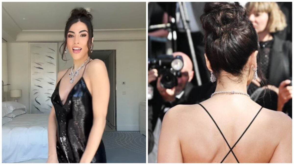 Giulia Salemi a Cannes 2024 con l’iconico hair look di Pamela Anderson
