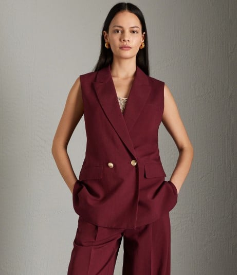 marella gilet bordeaux