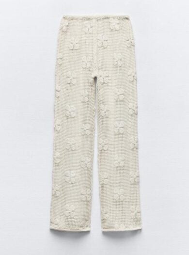 pantaloni crochet zara