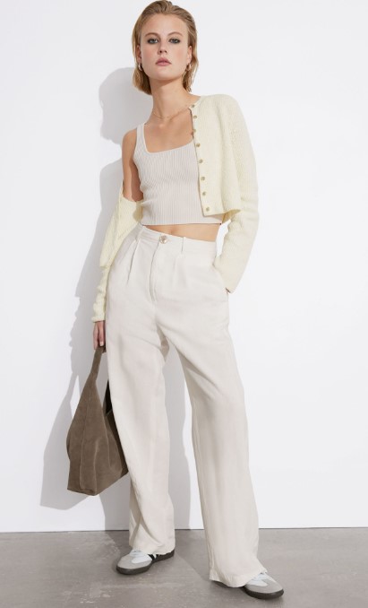 pantaloni palazzo &otherstories 