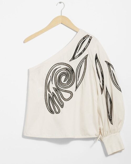 blusa monospalla &other stories
