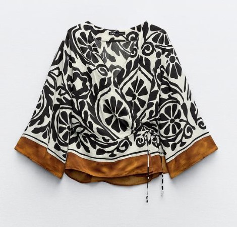 kimono zara corto