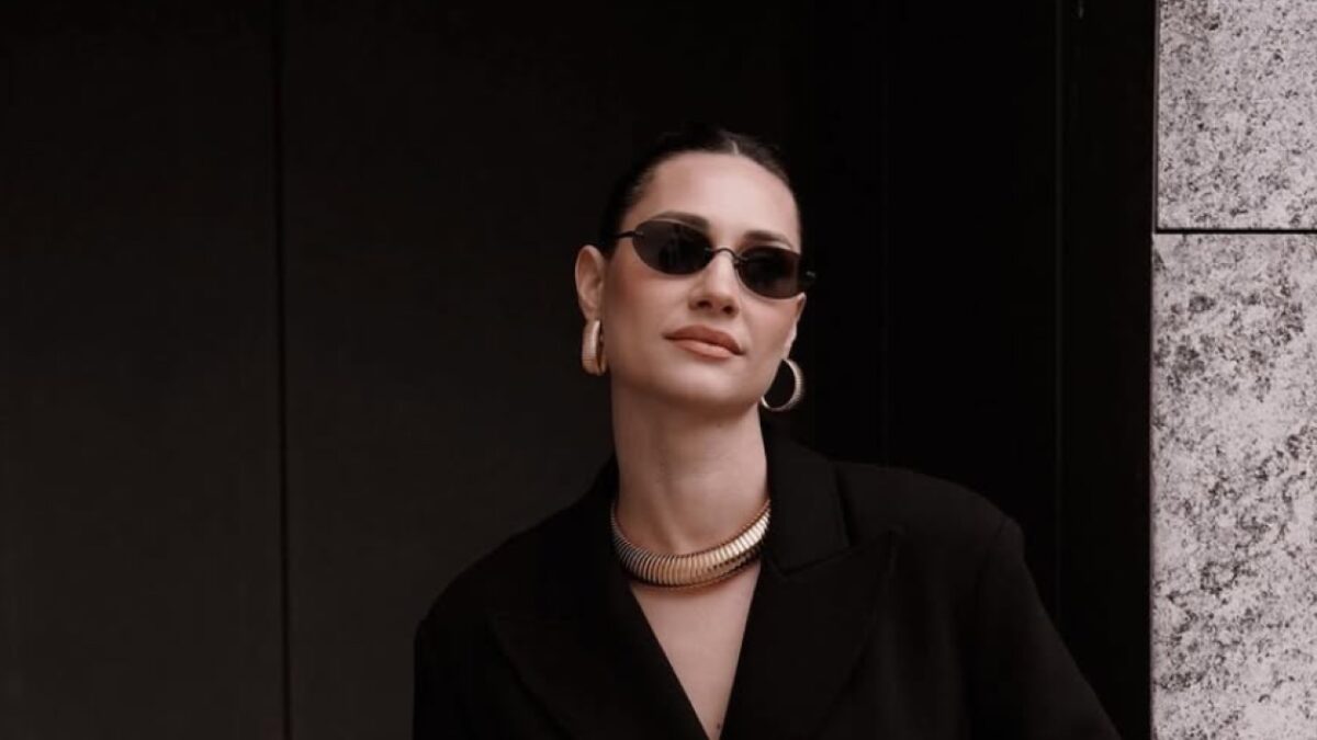 Beatrice Valli sceglie il Look Mannish per la sfilata di Ermanno Scervino (FOTO)