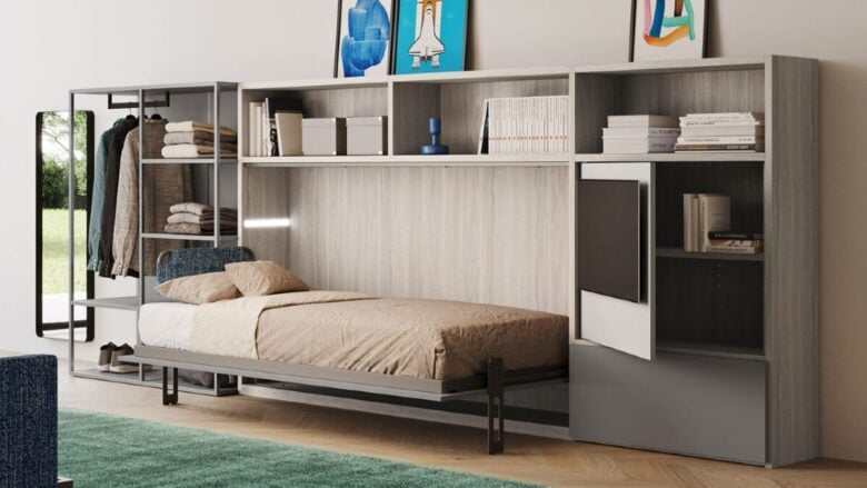 Funzionalità e stile in pochi metri quadri: i mobili salvaspazio di design