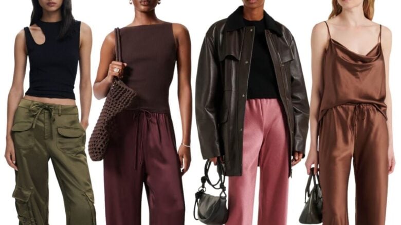 Pantaloni in satin, il pezzo comodo e chic da indossare fino all’autunno