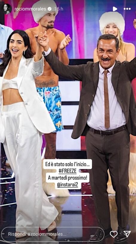 Rocio Munoz Morales lascia tutti senza fiato con il suo total white Look per il ritorno in tv con ‘Freeze’ Rocio Munoz Morales lascia tutti senza fiato con il suo total white Look per il ritorno in tv con ‘Freeze’
