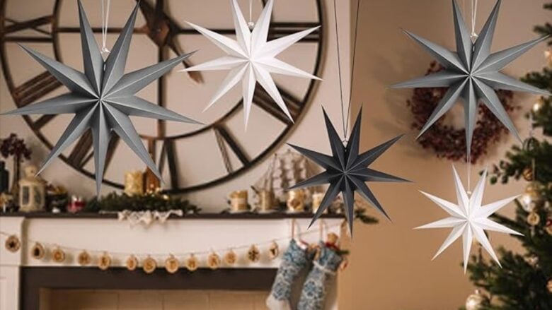 Decorazioni in Bianco e Nero per un Natale  originale e moderno