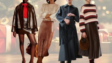 Per look alla moda e di carattere, la gonna in pelle si abbina così…