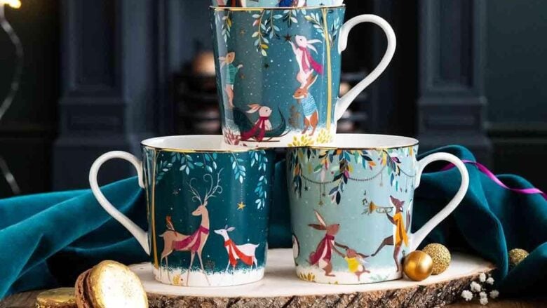 Le Tazze più belle per offrire Tè e Cioccolata calda durante le Feste