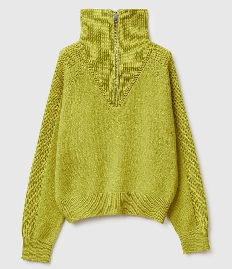 I Maglioni con zip si riconfermano protagonisti della stagione fredda