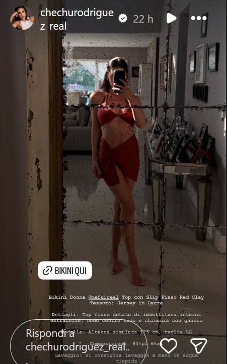 Cecilia Rodriguez si prepara all’estate con stile: ecco il suo nuovo bikini firmato Me Fui