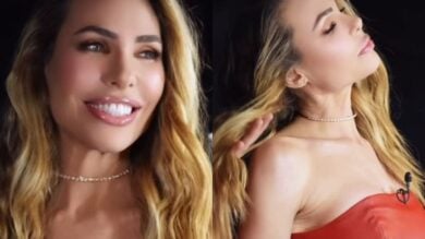 Ilary Blasi lascia tutti senza fiato al Grande Fratello Vip con il dress in pelle rosso acceso