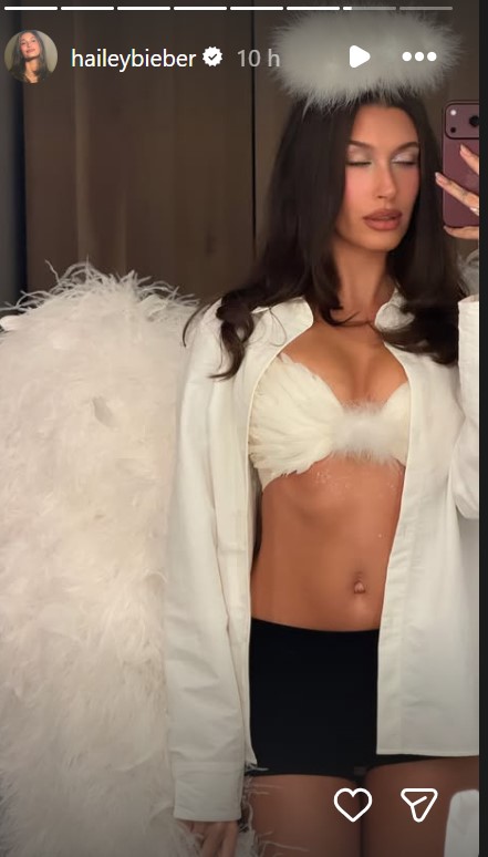 Hailey Bieber, per Halloween sceglie un Look sexy-chic da vera Angel FOTO