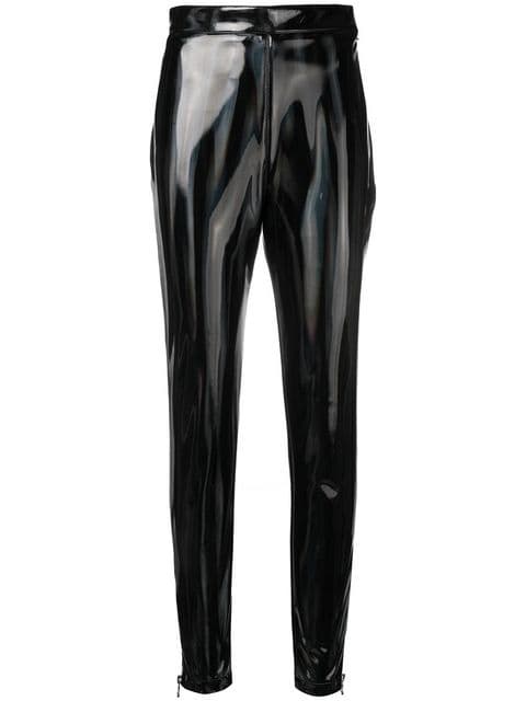 Abbigliamento in vinile, tendenza moda autunno inverno 2018 2019 Balmain