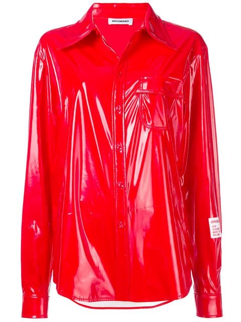 Abbigliamento in vinile, tendenza moda autunno inverno 2018 2019 Brognano