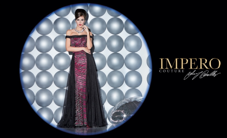 Abiti da cerimonia Impero Couture 2018  cristalli
