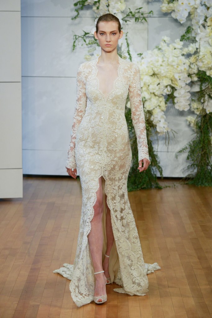 Abiti da sposa in pizzo vintage Monique Lhuillier