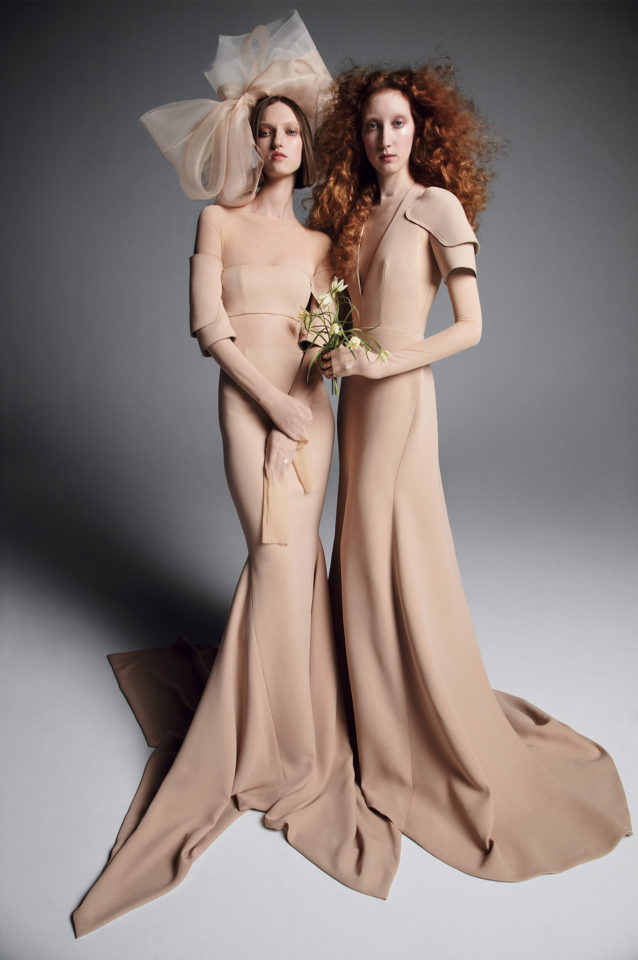 Abiti da sposa scivolati a sirena Vera Wang