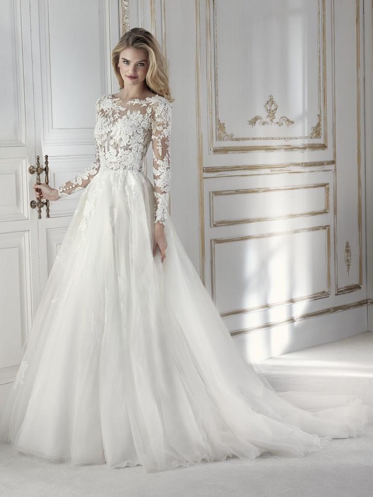 La Sposa 2018 abito a maniche lunghe