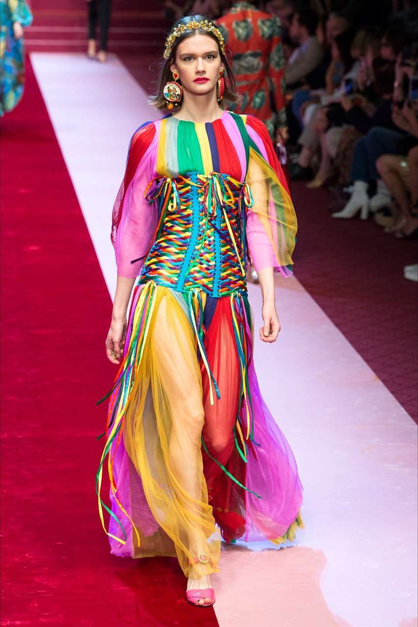 Abito arcobaleno Dolce & Gabbana