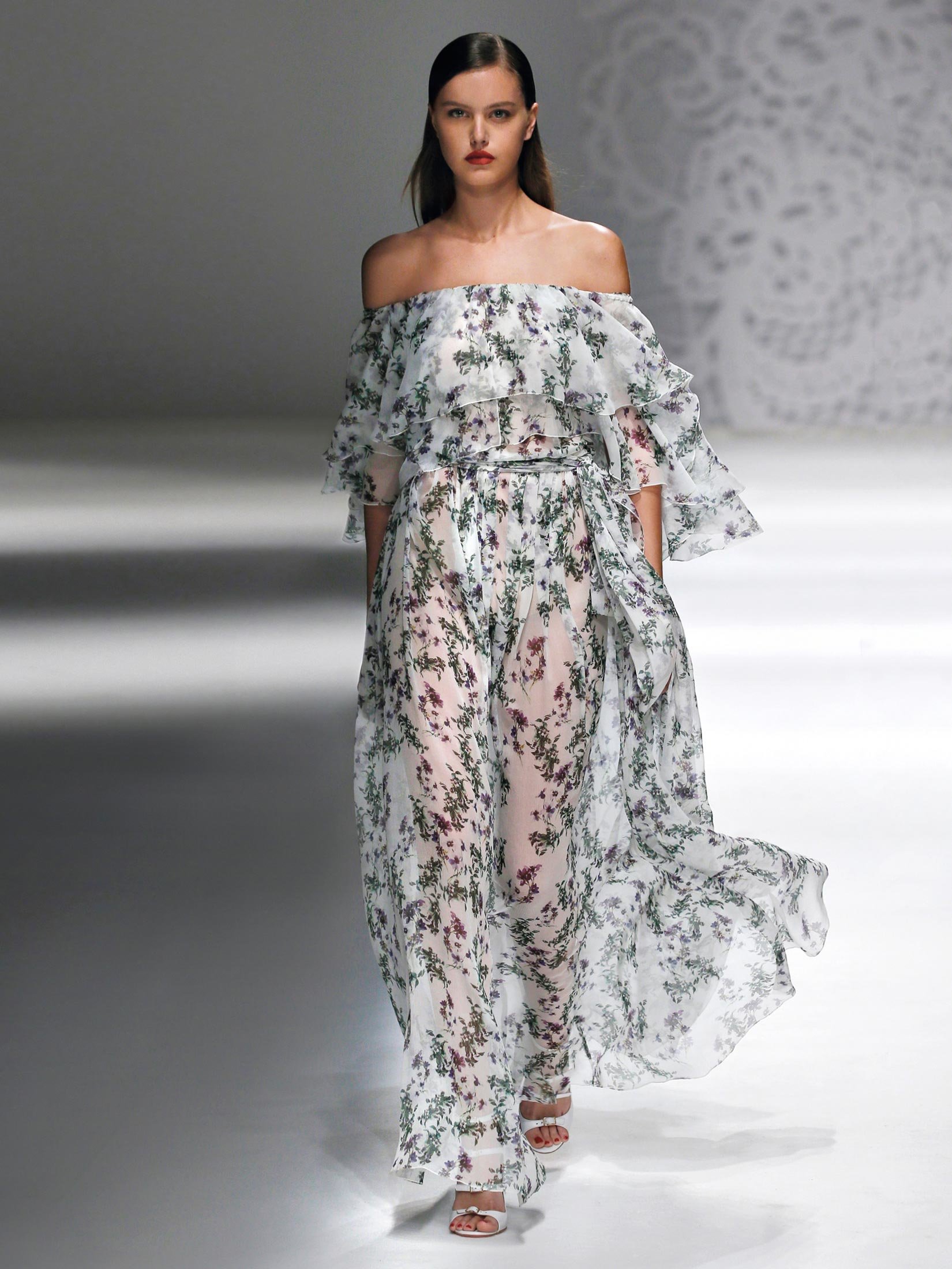 Abito con scollo Bardot Blumarine