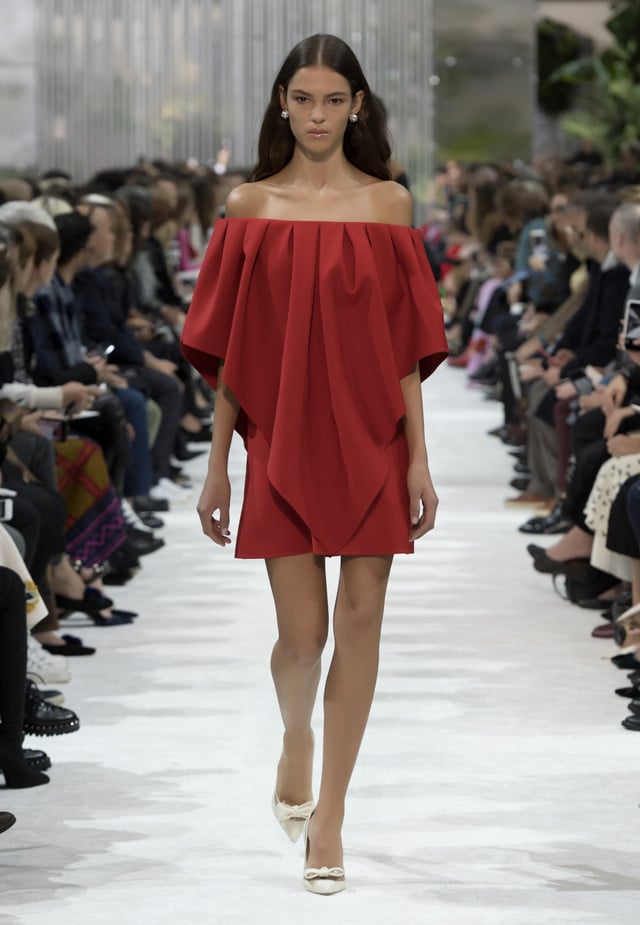 Abito con scollo Bardot Valentino