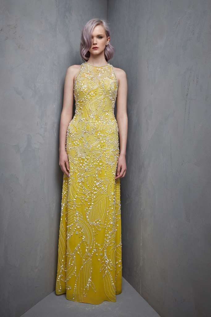 Abito da cerimonia Jenny Packham giallo