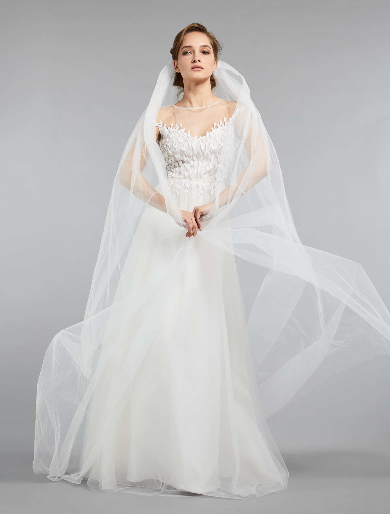 Abito da sposa a trapezio in tulle Max Mara a 2,700 euro collezione 2019