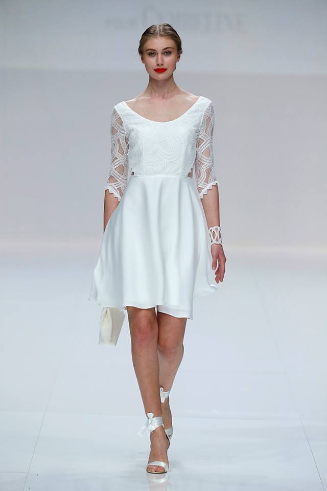 Abito da sposa corto Cymbeline fb