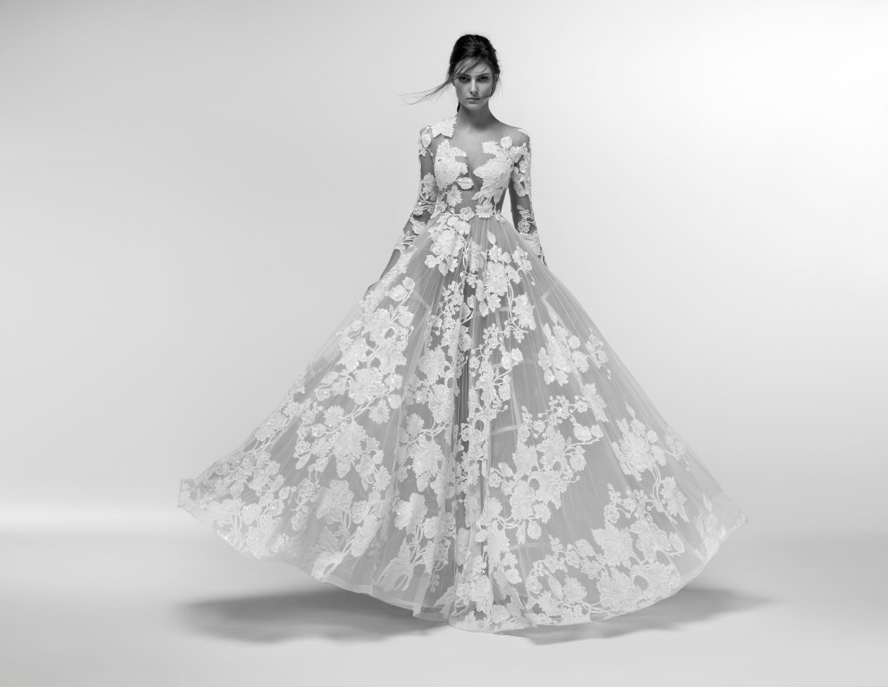 Abito da sposa da principessa Alessandra Rinaudo stile tattoo