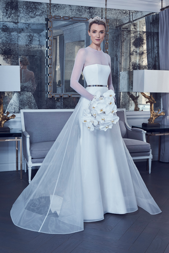Abito da sposa in tulle e seta Romona Keveza collezione 2019