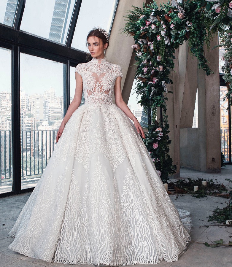 Abito da sposa principesco stile tattoo La Mariée di Tony Ward