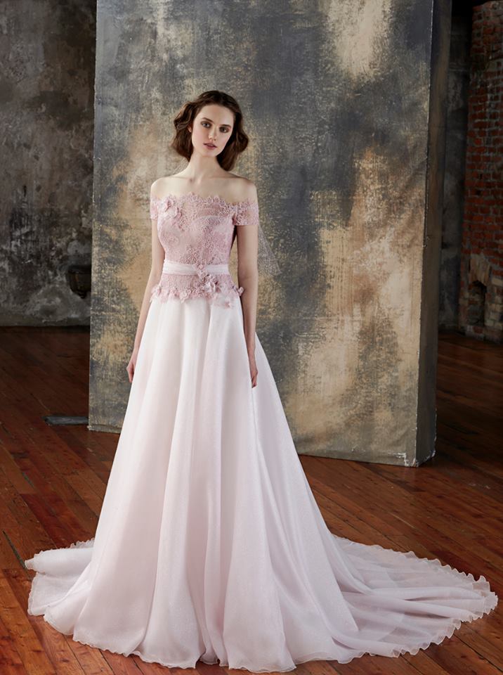 Abito da sposa rosa Cotin tendenze 2018