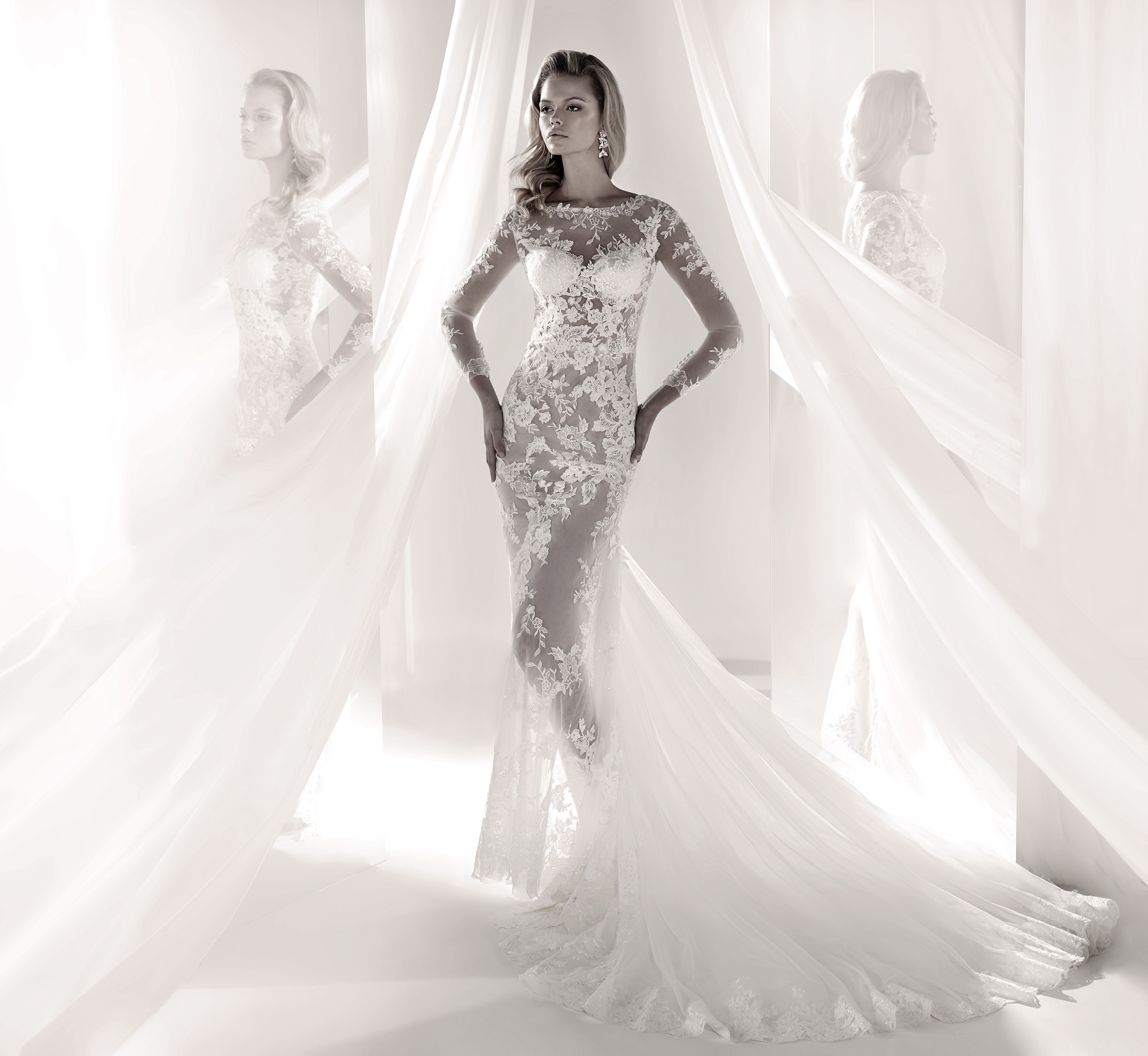 Abito da sposa tattoo in pizzo Nicole Luxury abiti da sposa tattoo 2019