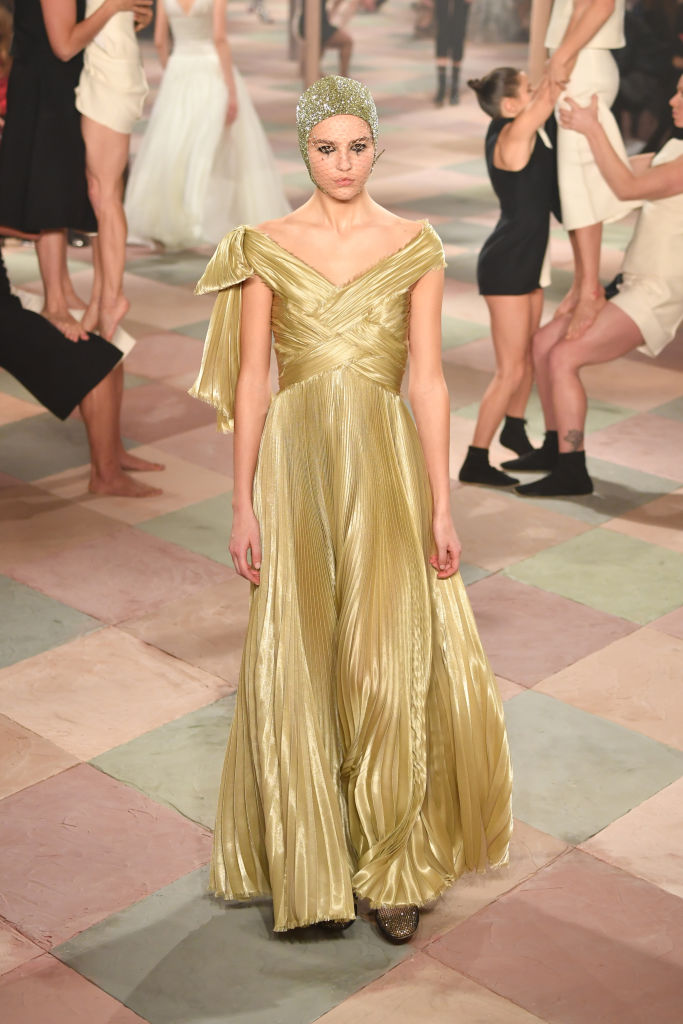 Abito dorato Dior