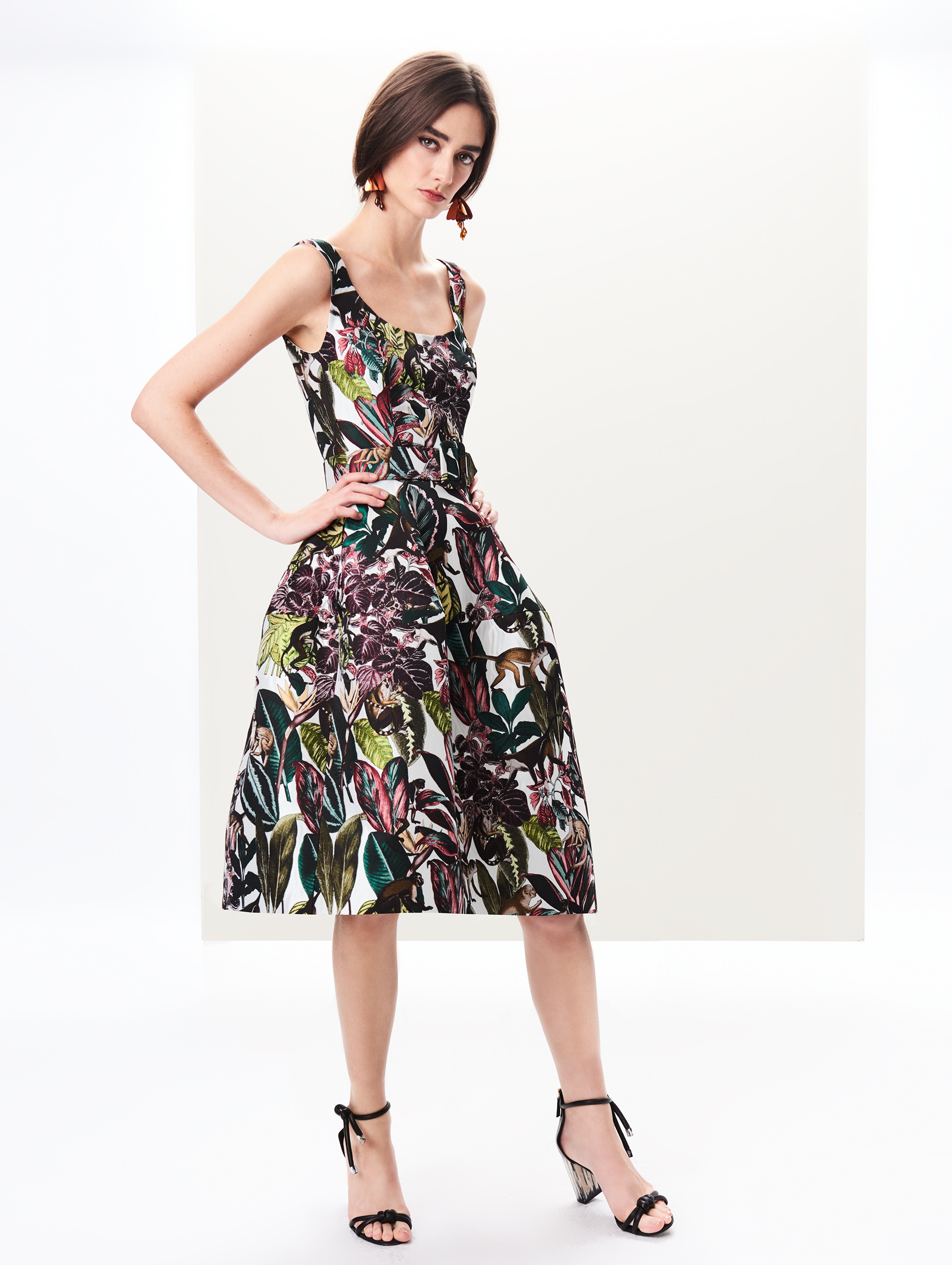 Abito elegante con gonna a palloncino Oscar De La Renta