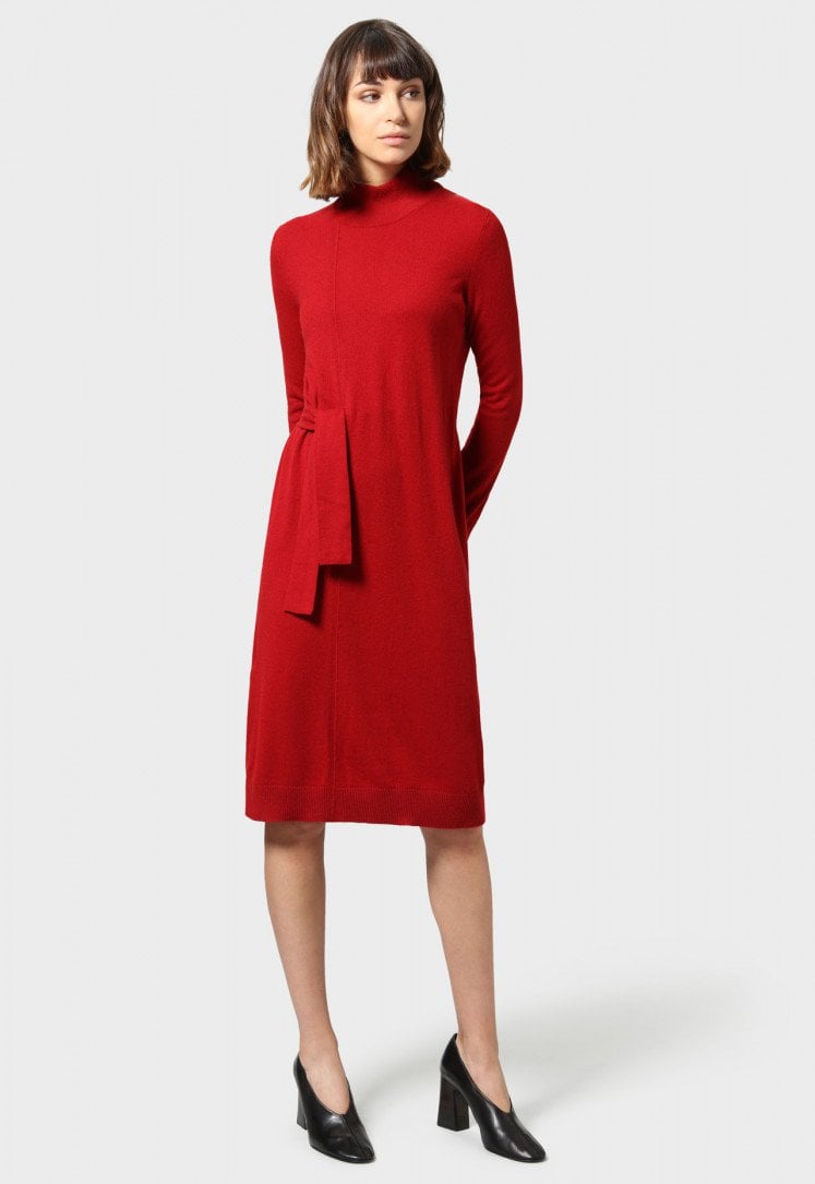 Abito rosso corto in cashmere Stefanel abiti corti autunno inverno 2018 2019