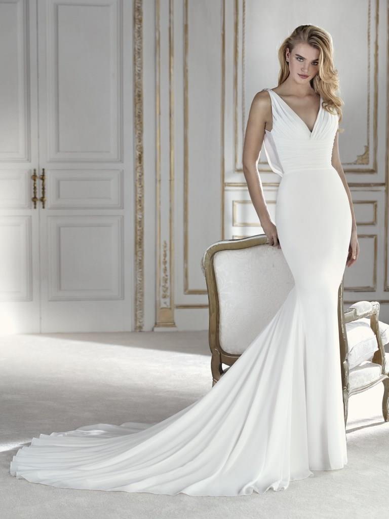 La Sposa 2018 abito semplice a sirena 